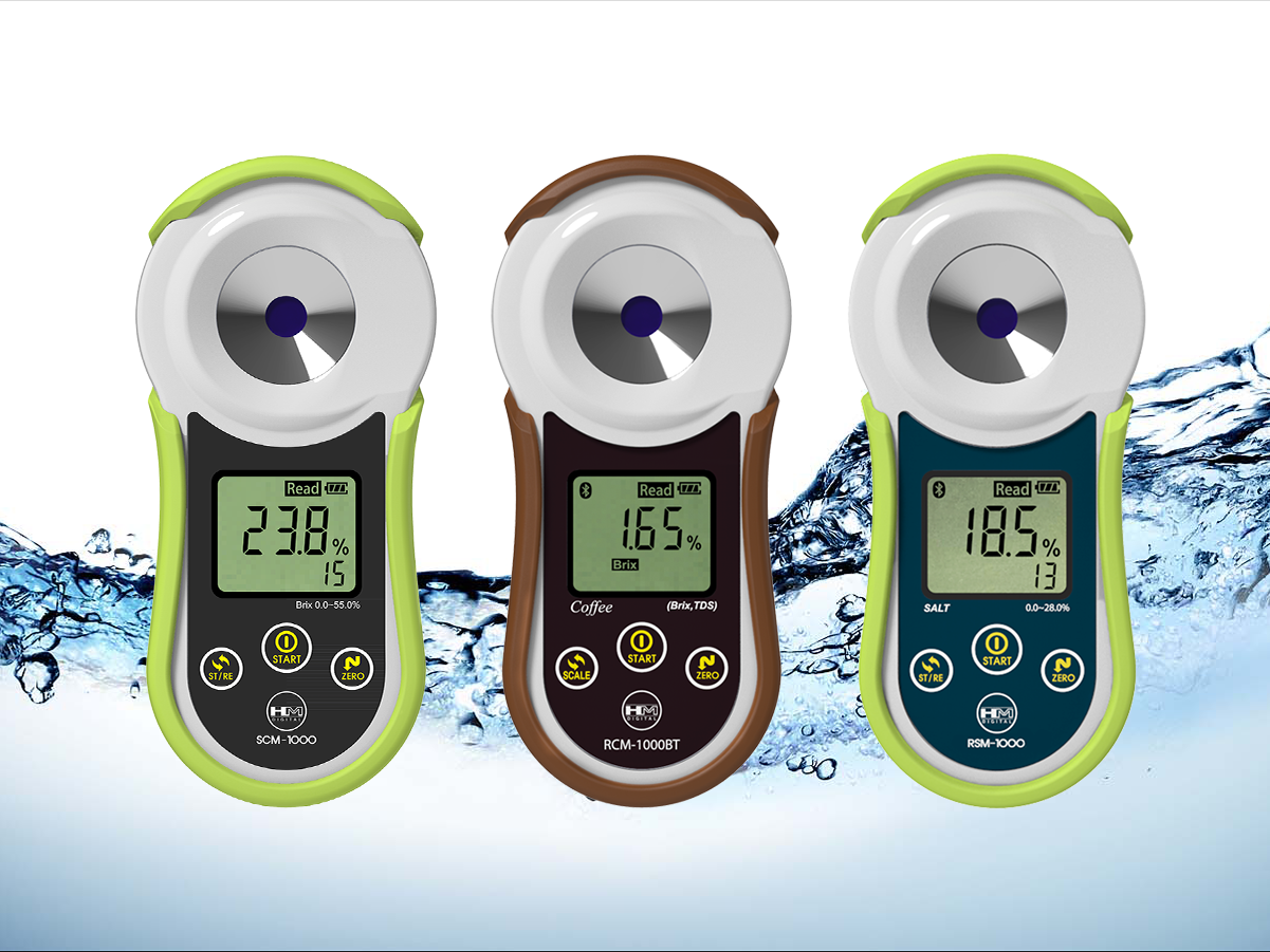 SCM-1000 Digital Refractometer ATC Auto LCD HM Digital